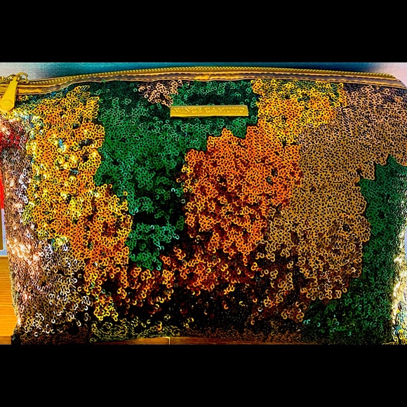 Sequin Multi Colored Clutch/Travel Case - Picture 1 of 2